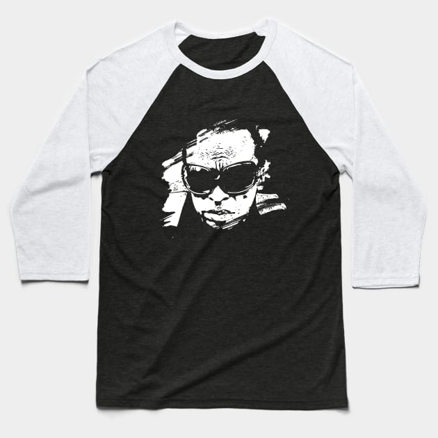 Miles Davis | Brush Baseball T-Shirt by Aloenalone